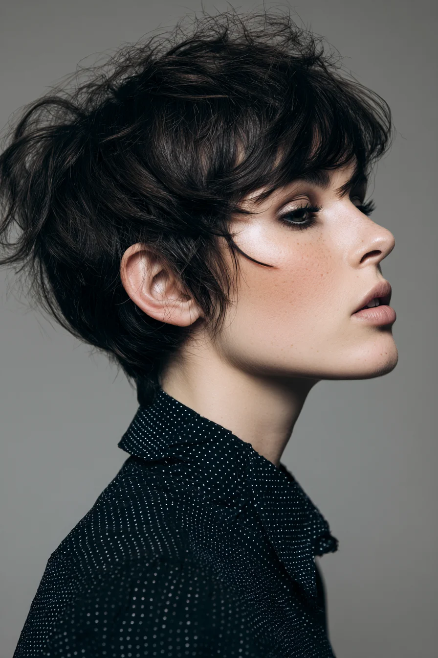 Textured Choppy Pixie with Wispy Fringe — Short Layered Hairstyle