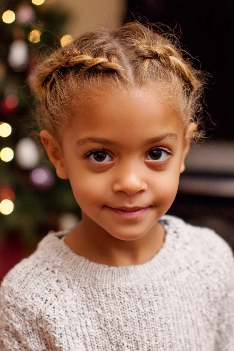 Double Dutch (Boxer) Braids — Neat Cornrow-Style Braids for Kids