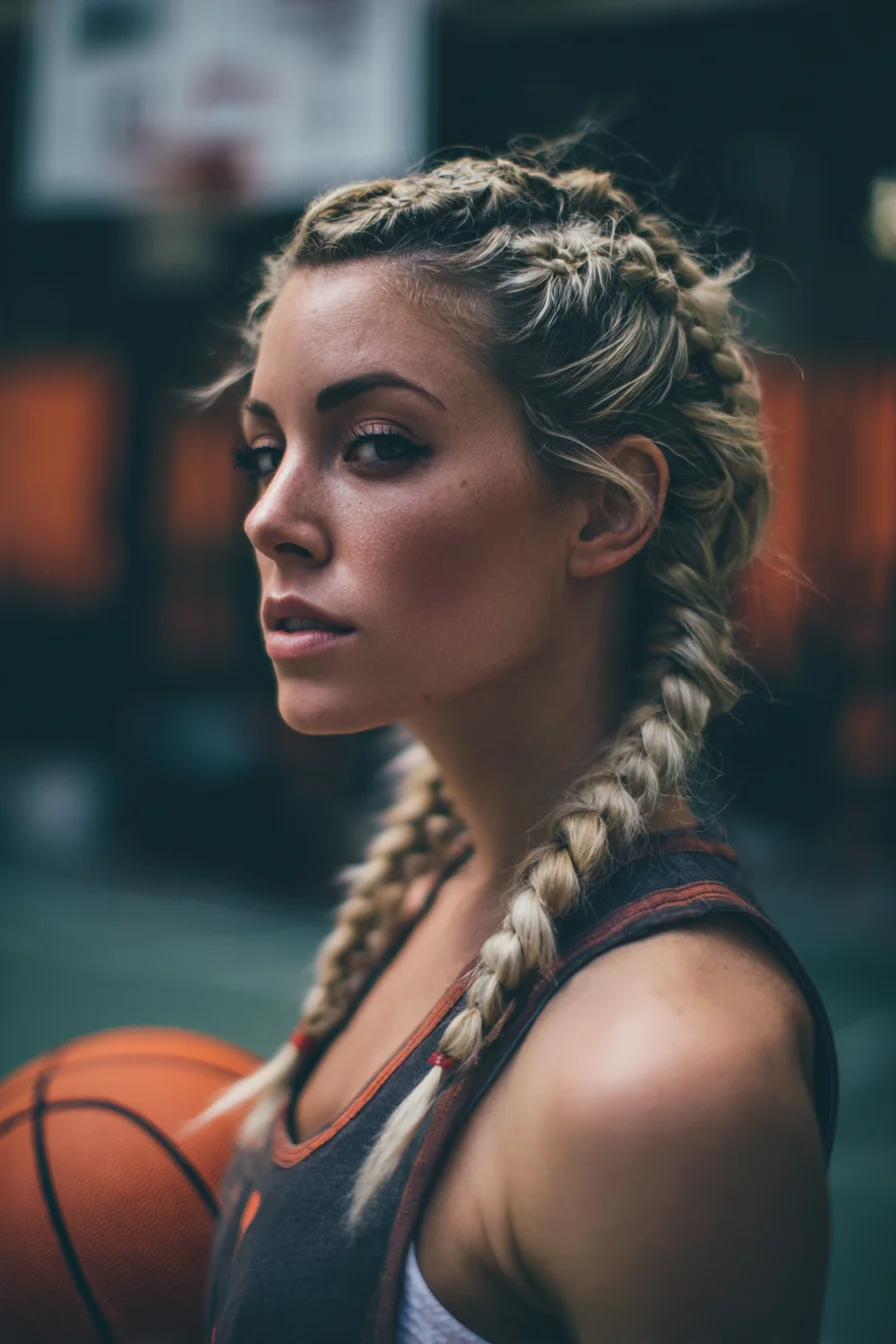 Double Dutch Boxer Braids — Sporty Two-Strand Dutch Braids for Medium/Thick Hair