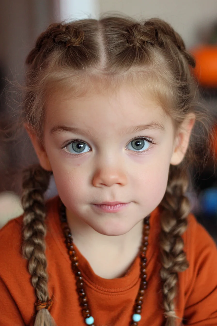 Double French Braids — Center-Part Braids for Fine to Medium Hair