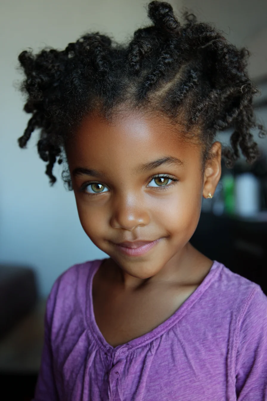 Mini Twists into Fluffy Puffs — Natural Curly/Kinky Hair Styling