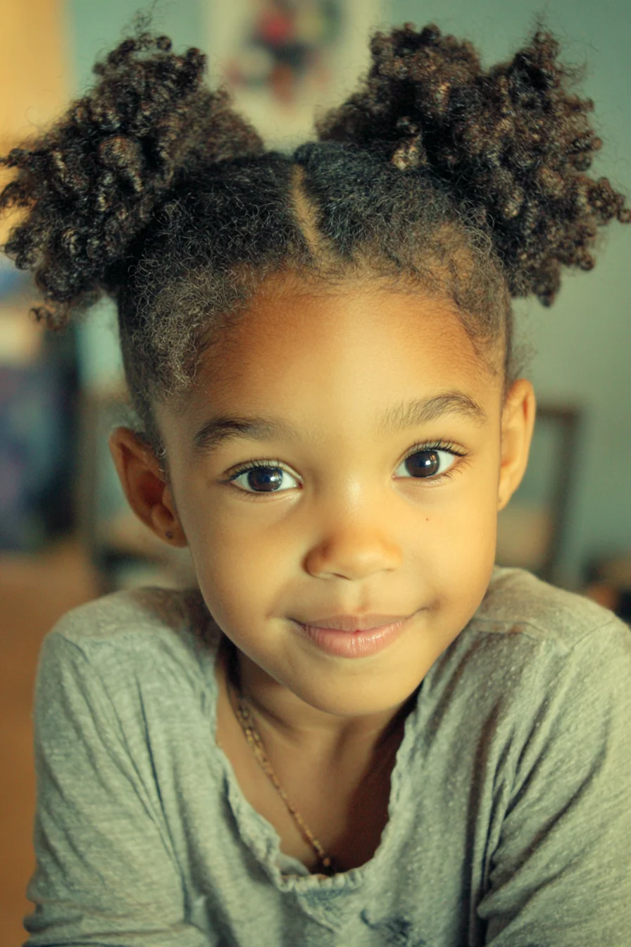 Natural High Double Puffs — Two High Puff Buns for Curly & Coily Hair