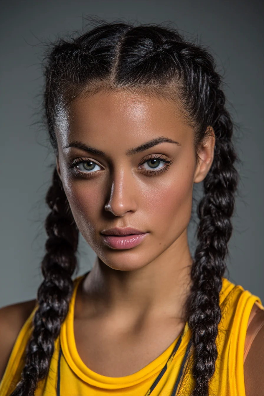 Sleek Double Dutch (Boxer) Braids — Ideal for Medium to Thick Hair