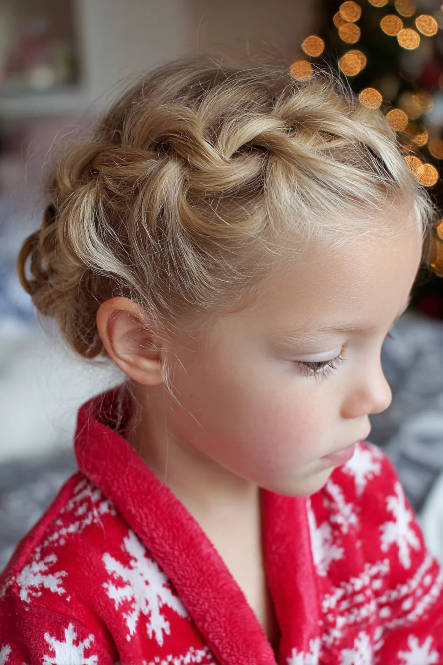 Soft Crown Dutch Braid Updo — Halo Braid for Fine to Medium Hair