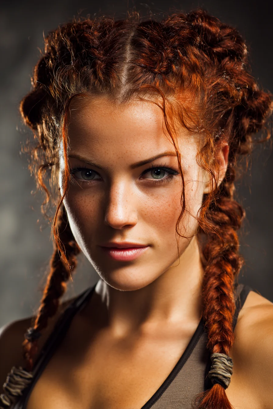 Textured Double Dutch-to-Fishtail Braids for Wavy or Curly Hair