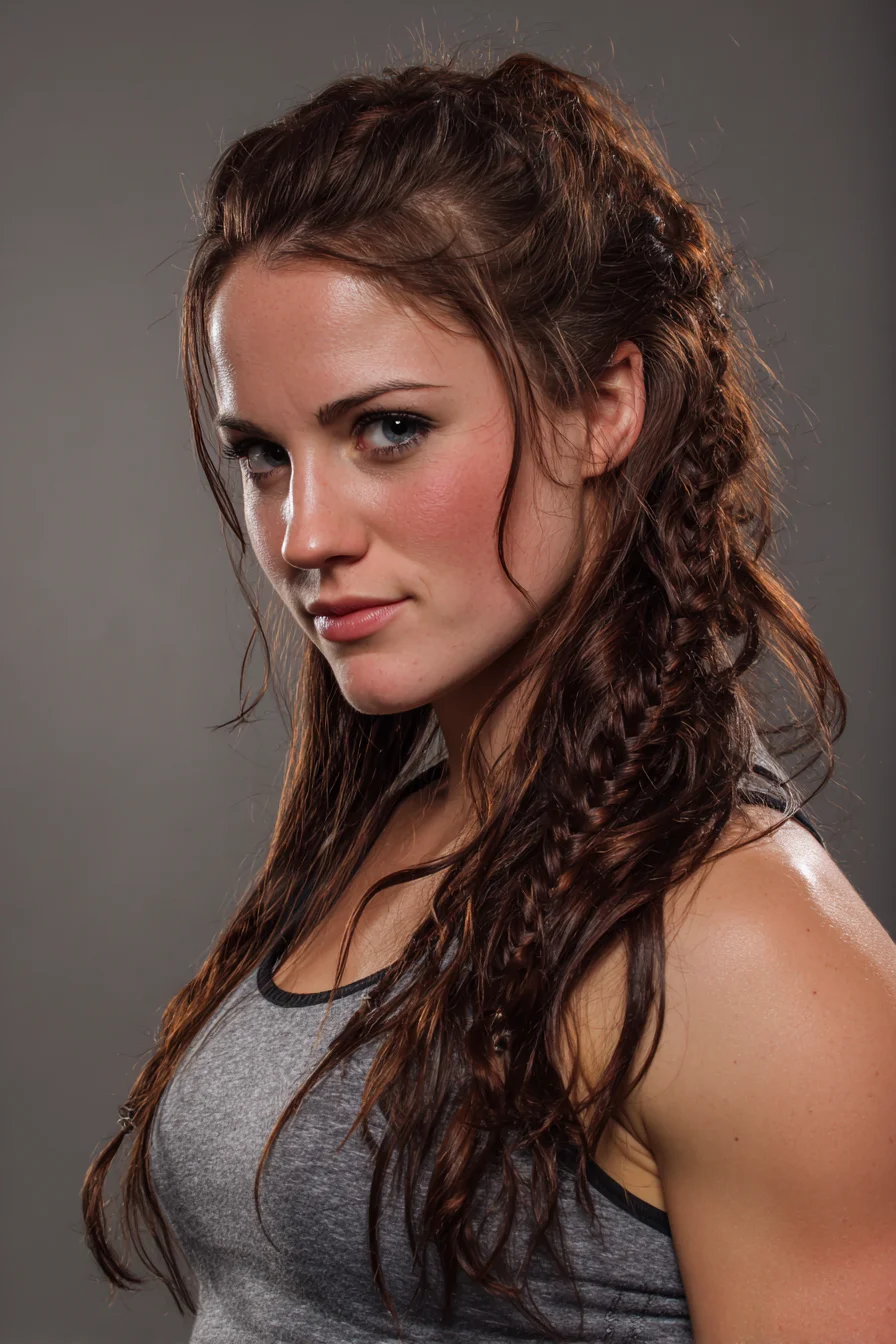 Textured Side Mini-Braids with Loose Waves — Long Hair Styling