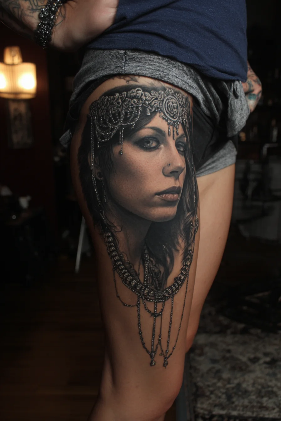 A Portrait Etched in Skin