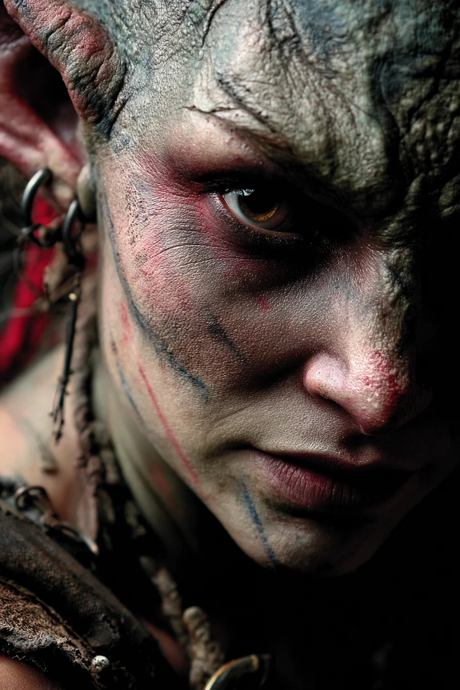 A Warriors Gaze From the Dark