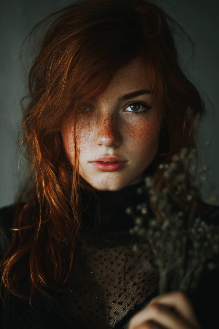 Copper Hair and Cool Shadows