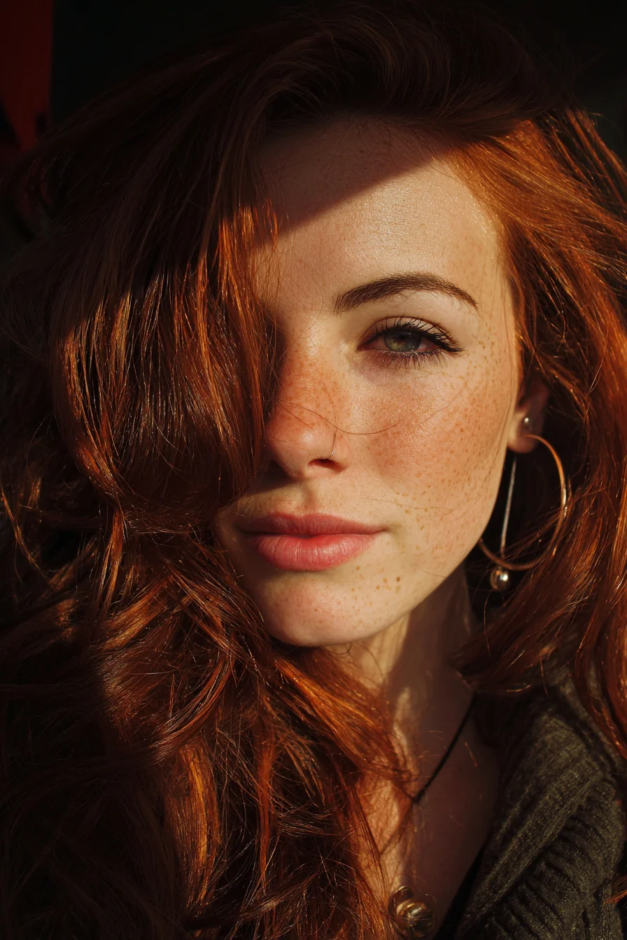Copper Hair and Golden Light