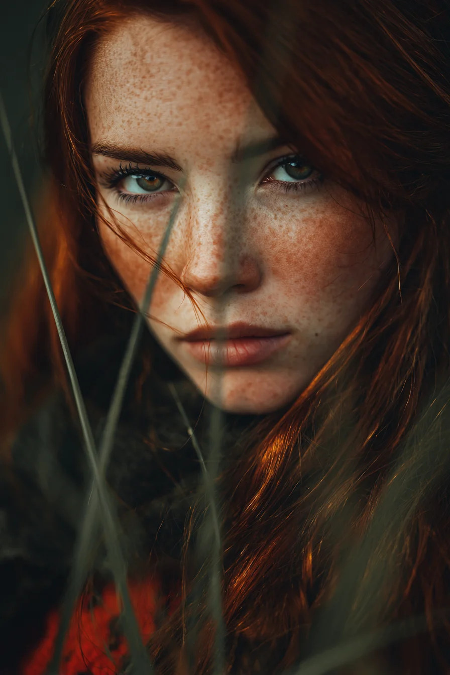 Copper Hair and Hazel Eyes
