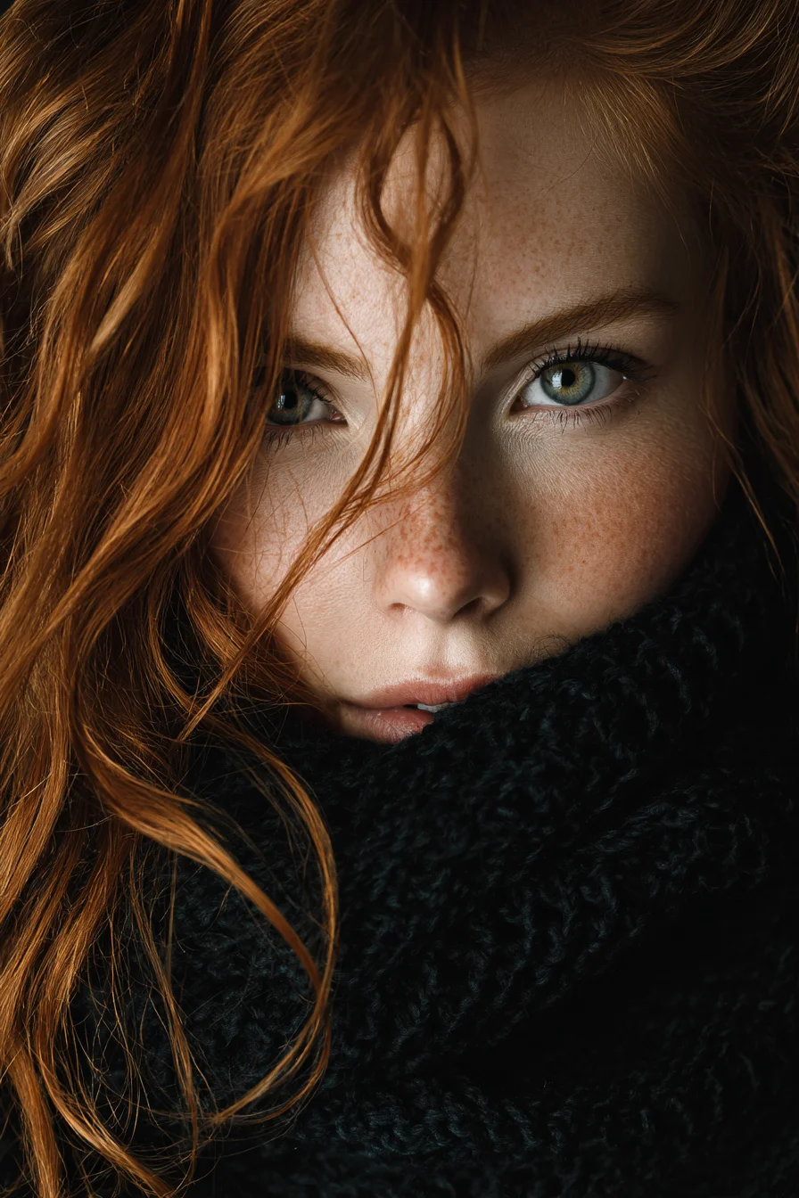 Copper Hair and Storm-Gray Wool