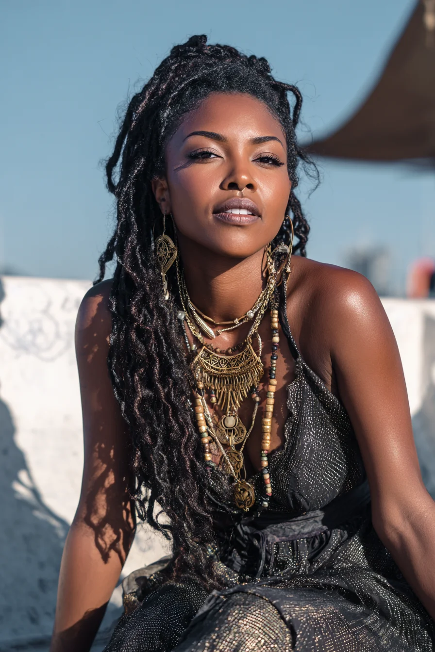 Gold, Locs, and Open Sky