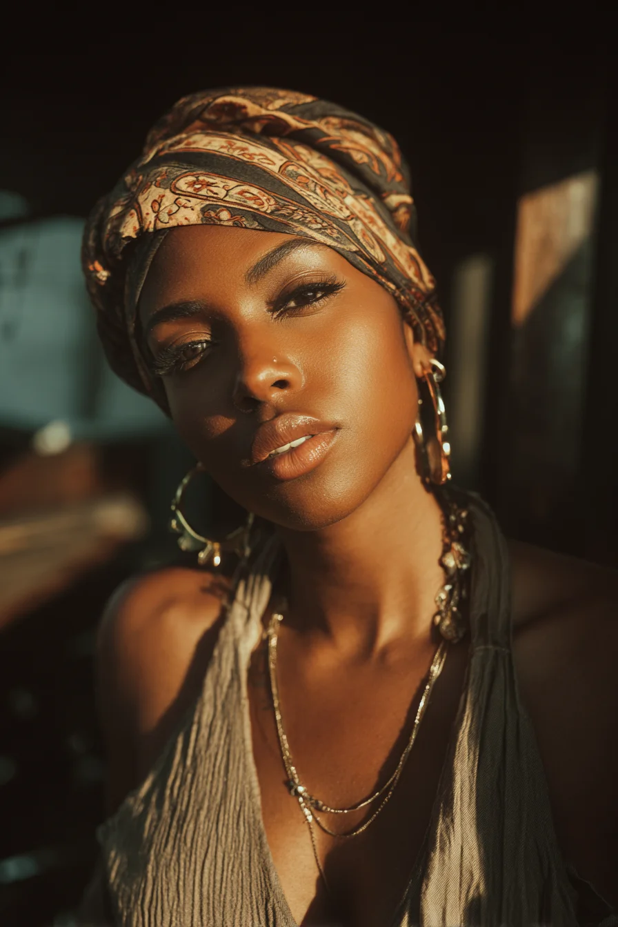 Golden Hour in a Printed Wrap