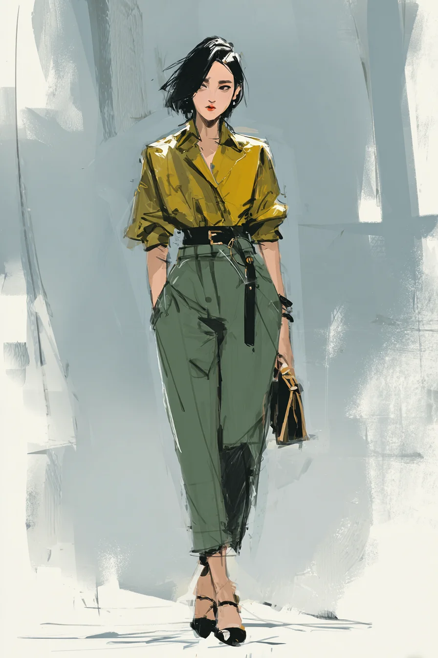 Olive and Gold Street Cool