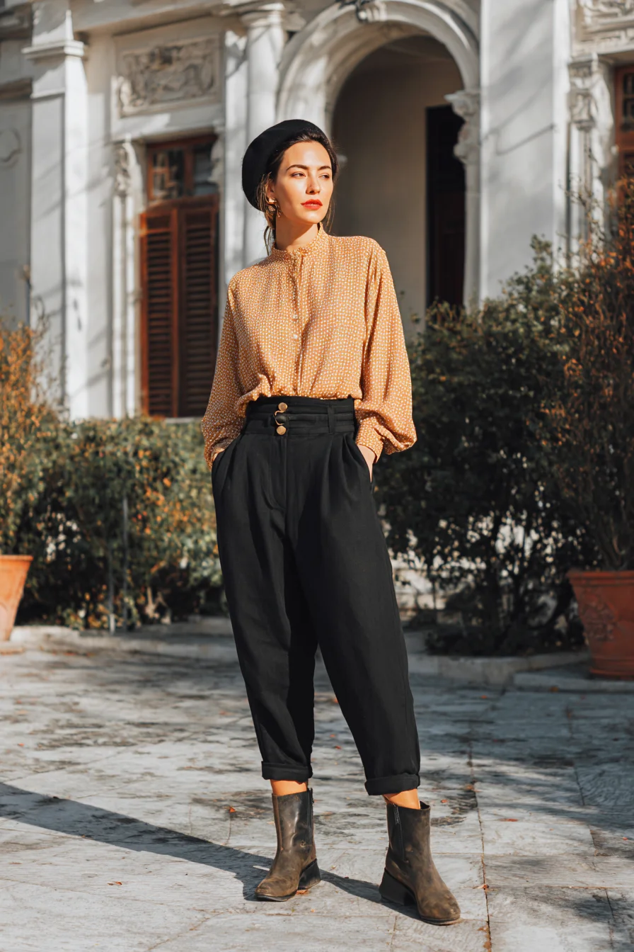 Parisian Autumn on the Pavement