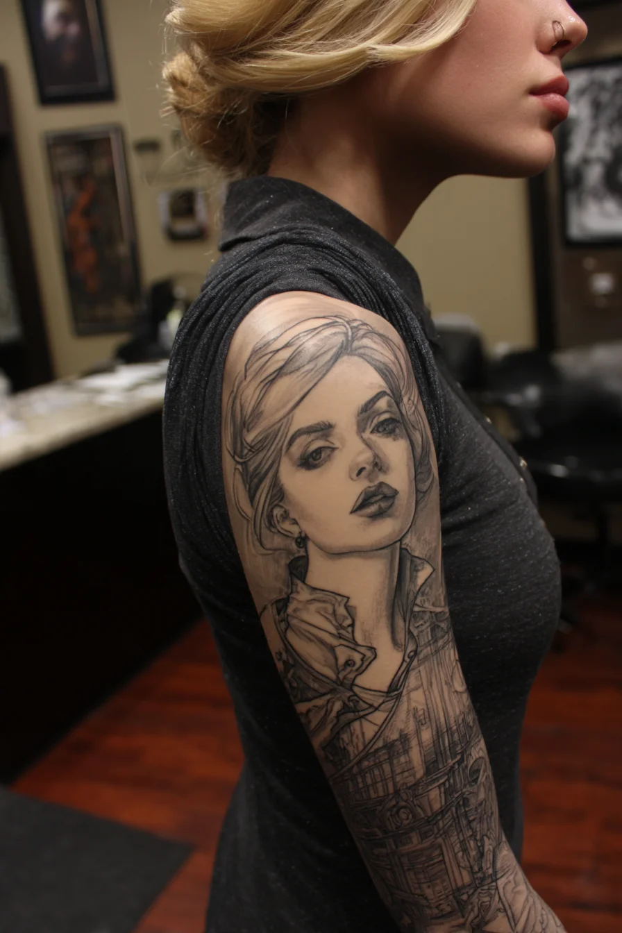 Portrait in Black and Grey