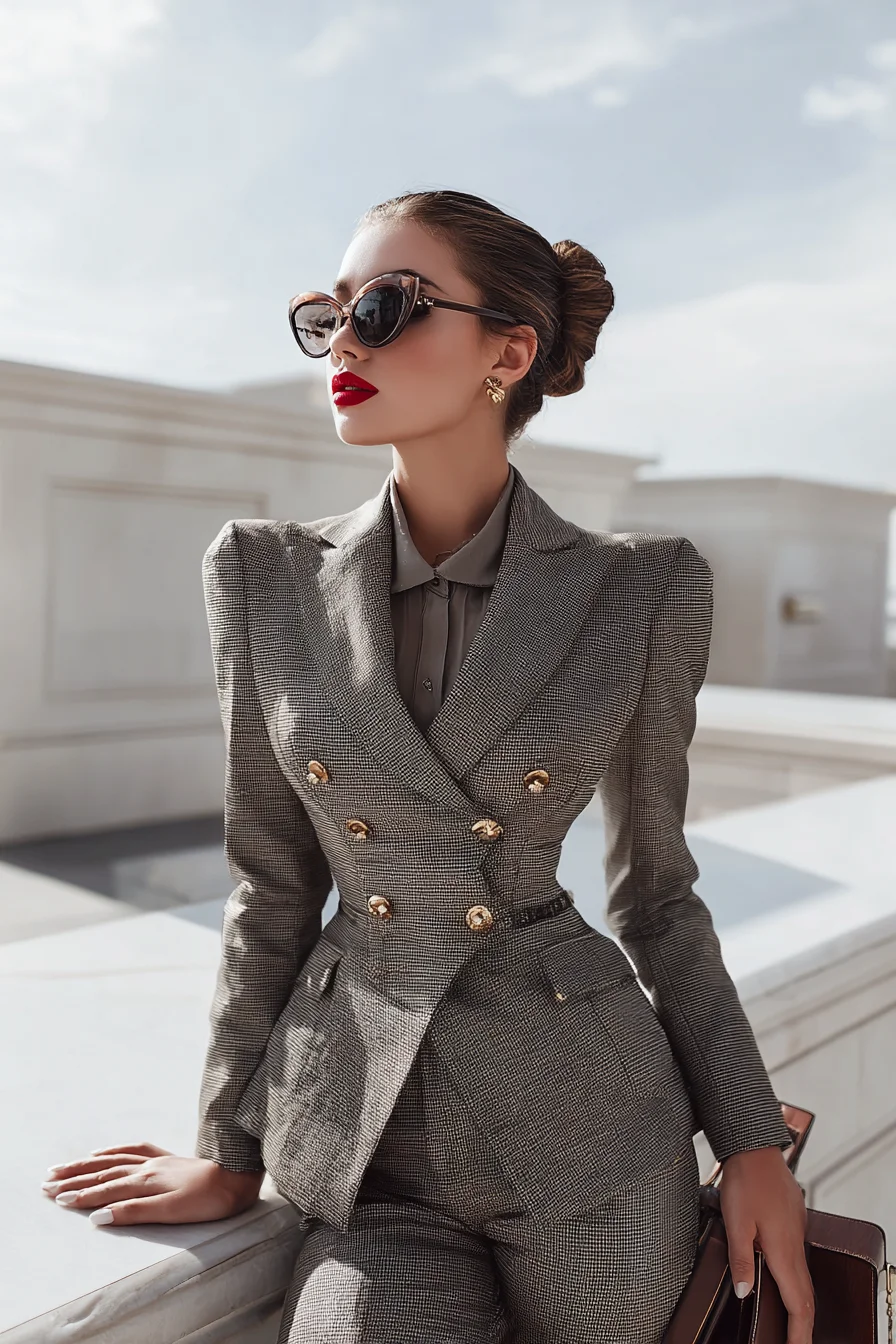 Power Dressing in Houndstooth