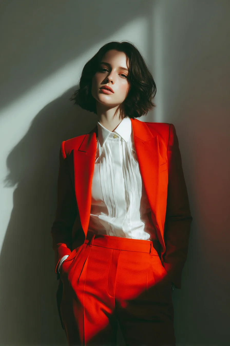 Red Power Suit, Effortless Cool