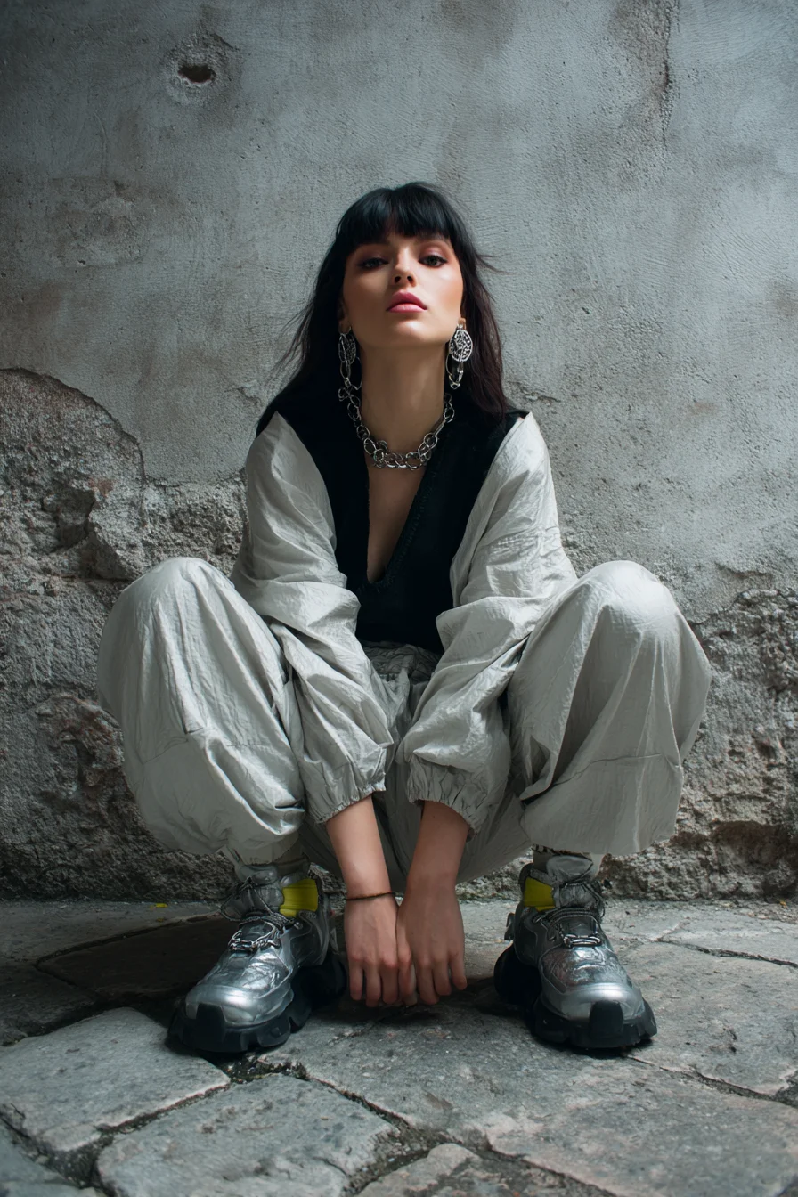 Silver Tones on Cobblestone