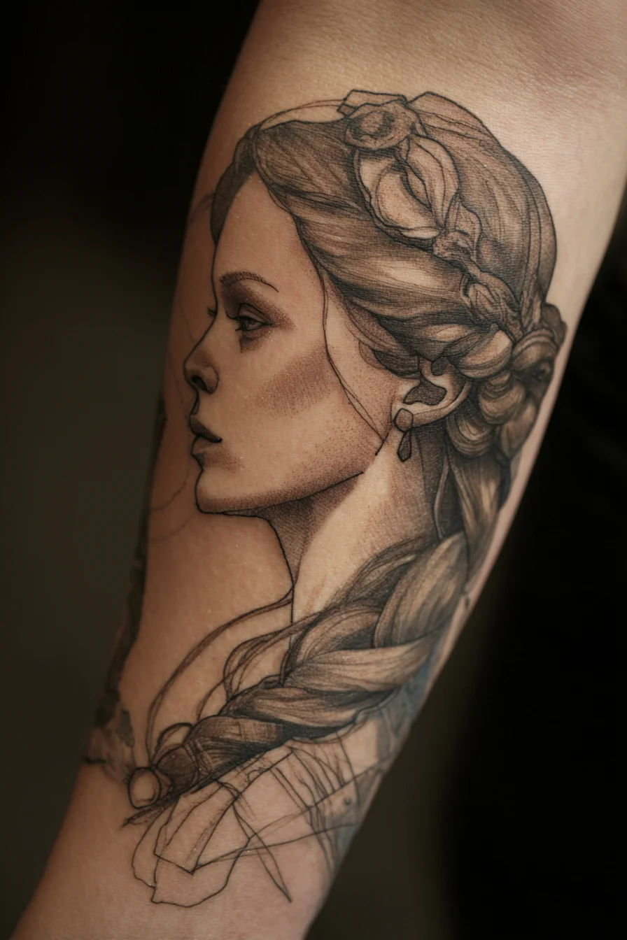 Sketch Portrait in Ink