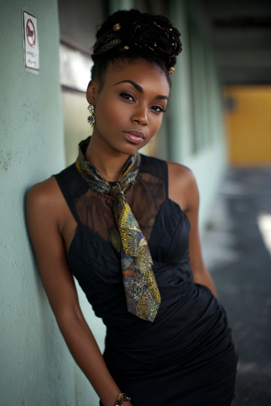 Sleek Black with a Bold Accent