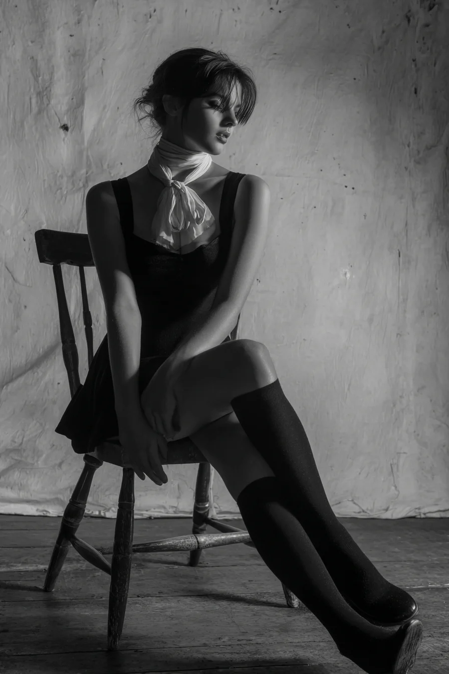 Still Moment on a Wooden Chair