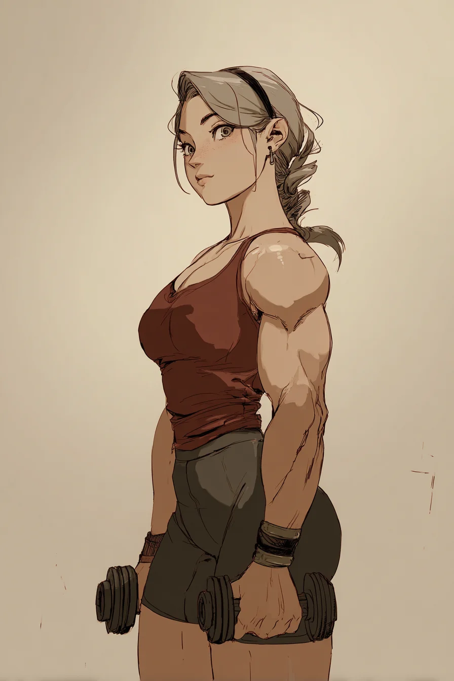 Strength Drawn in Warm Tones