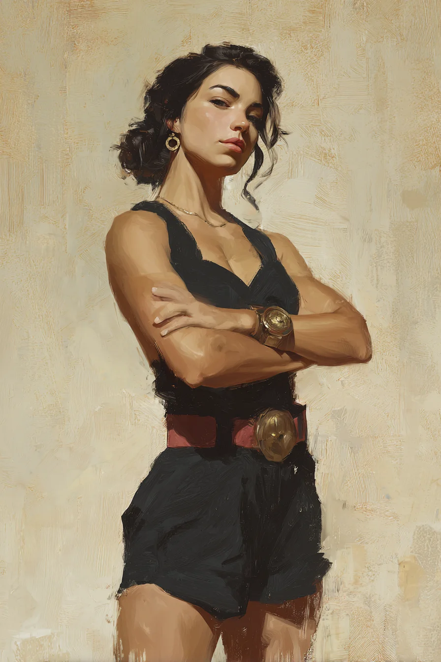 Strength Painted in Gold and Black