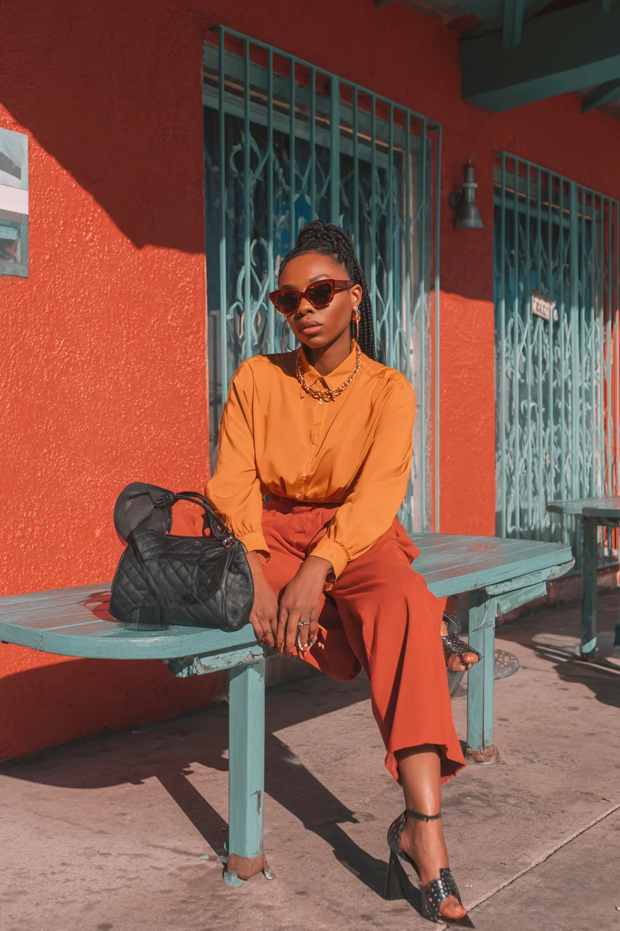 Sun-Drenched Tones on the Street