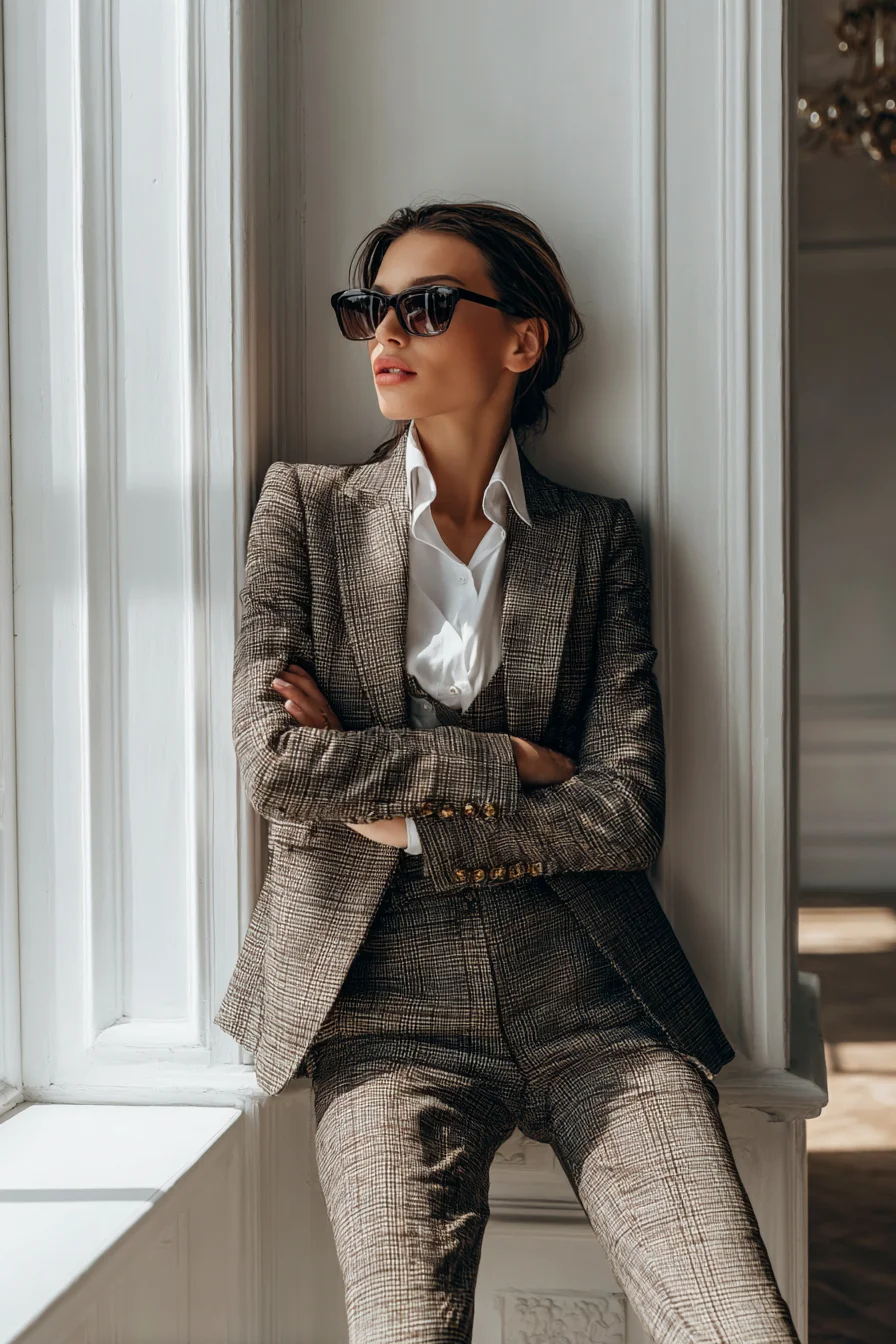 Tailored Tweed with Quiet Confidence