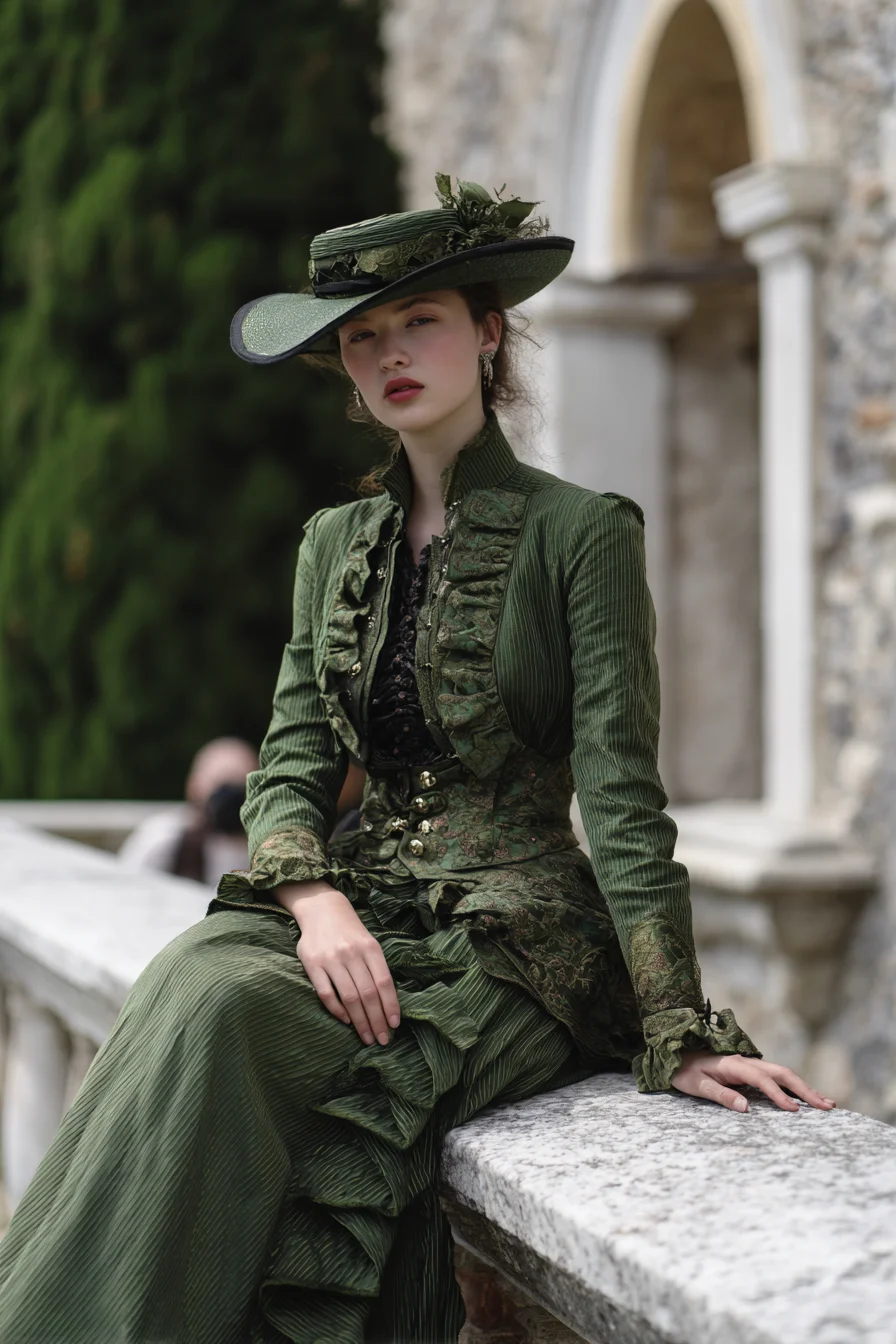 Victorian Green on Stone