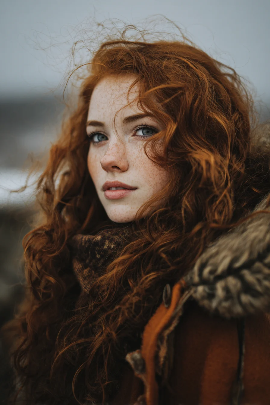 Wild Curls in the Cold Wind