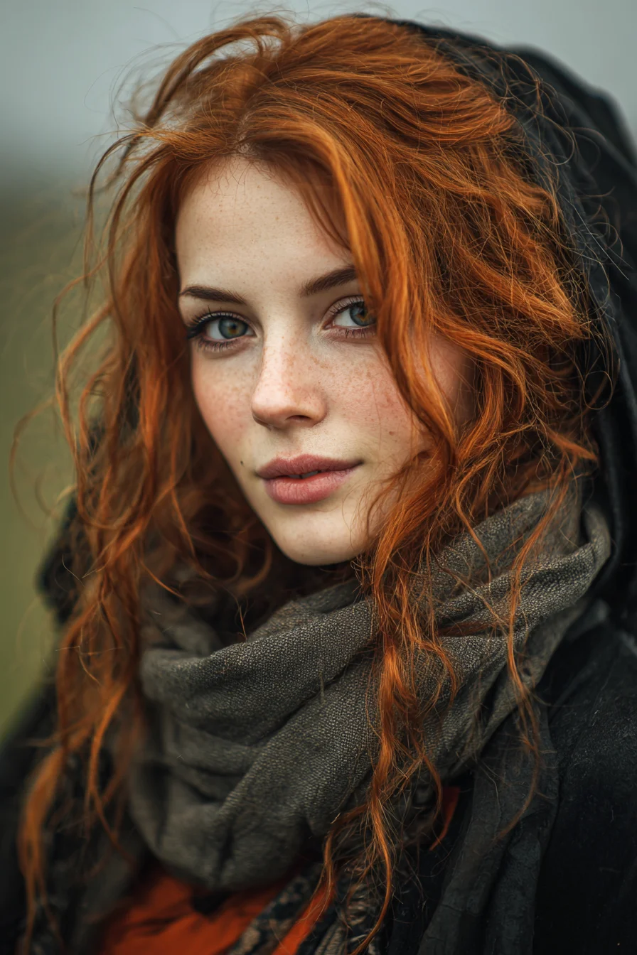 Wind-Swept Copper in Grey Light