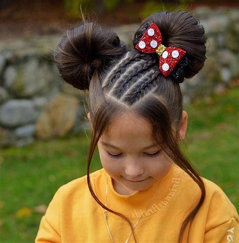 Adorable Double Buns hairstyles for girls