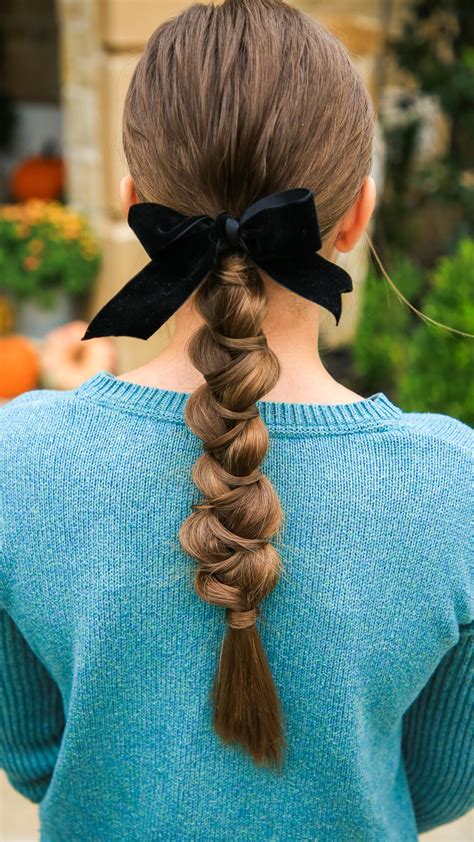 Bow-Tied Braid cute hairstyles