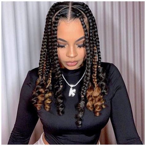 Box Braids Elegance hairstyles for girls