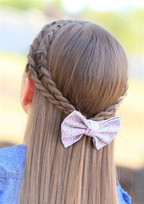 Braided Bow Delight cute hairstyles