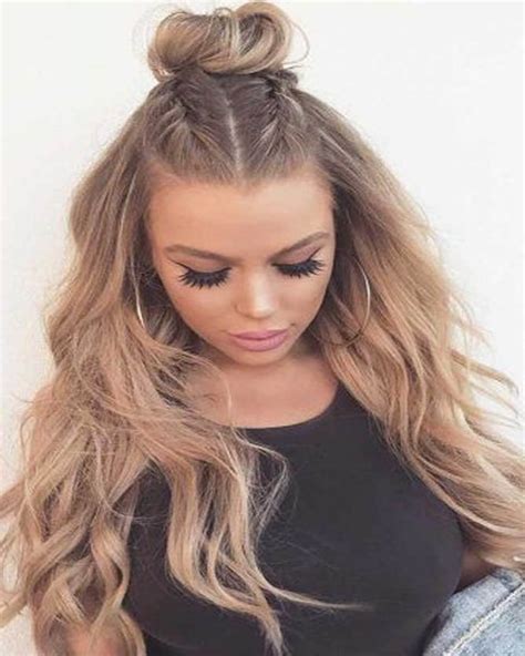 Braided Top Knot hairstyles for girls