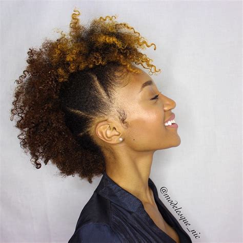 Curly Mohawk hairstyles