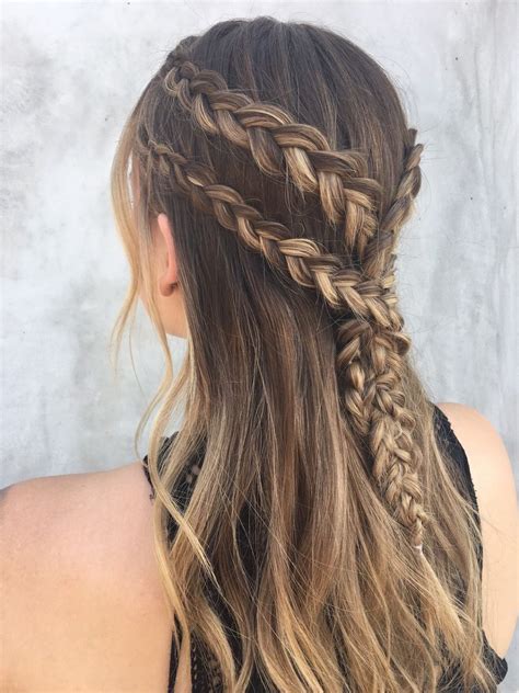 Double Braid Crown hairstyles for girls