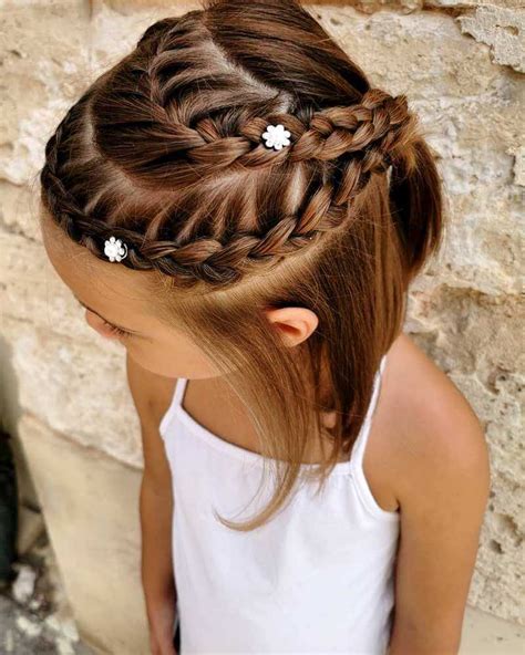 Double Braided Elegance hairstyles for girls