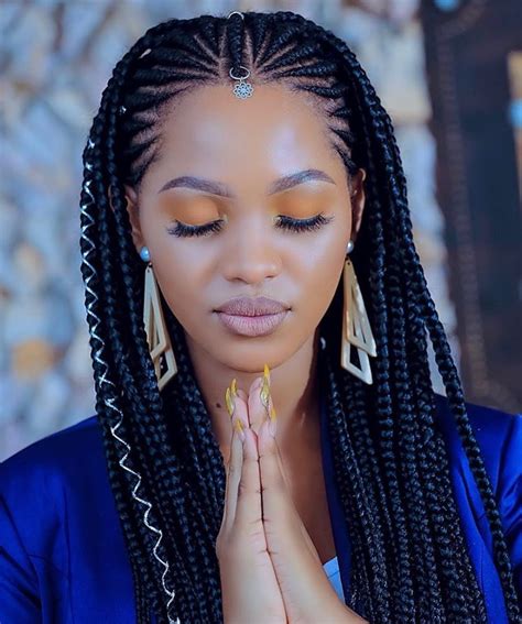 Elegant Box Braids braid hairstyles