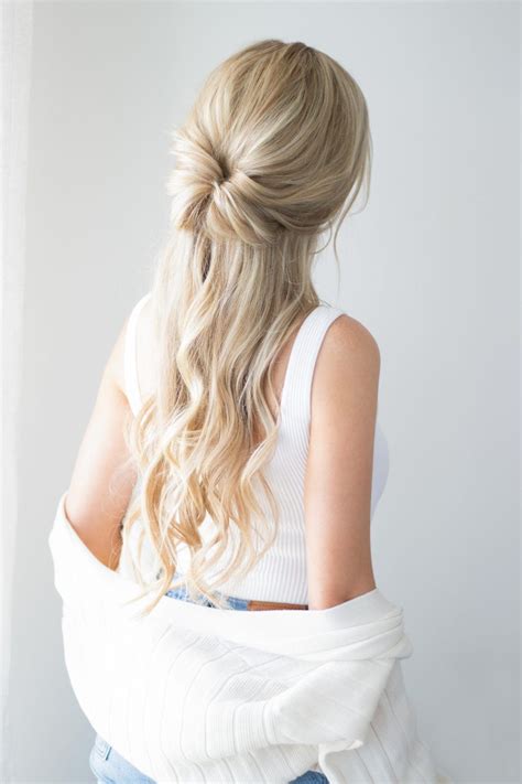 Elegant Half-Up cute hairstyles