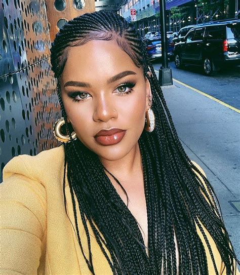 Sleek Box Braids braided hairstyles