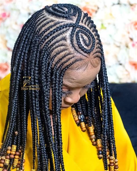 Swirl Design Braids braid hairstyles