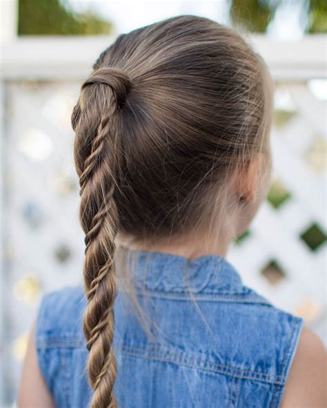 Twisted Ponytail Braid cute hairstyles