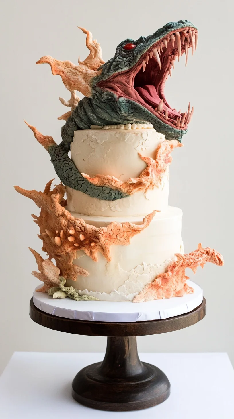 A Slice of Sweet Fantasy: Dragon Cake Delight!