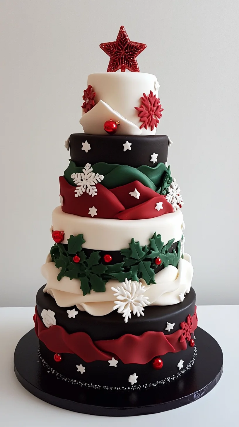 A Sweet Holiday Delight: Festive Layered Cake Recipe!