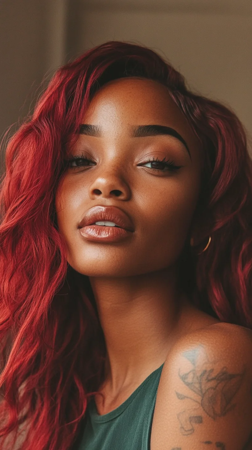 Bold and Beautiful: Embrace the Glamour of Vibrant Red Waves